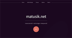 Desktop Screenshot of matusik.net